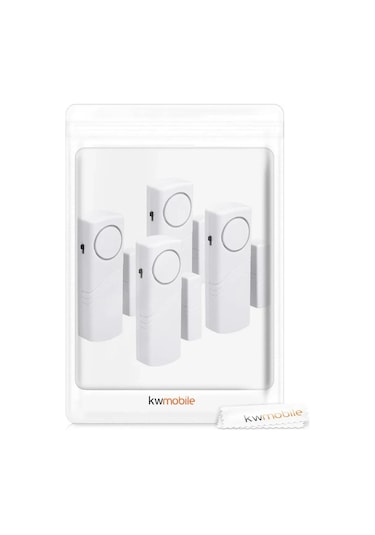 Youtek Ev Pencere Ve Kapı Güvenlik Alarmı - Manyetik Tetiklemeli 100db Sistemi, 4 Adet Paket Pil Hariç