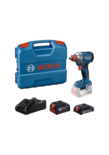 Bosch GDX 18V-285 2x2AH Akülü Darbeli Somun Sıkma Makinesi - 06019N2122