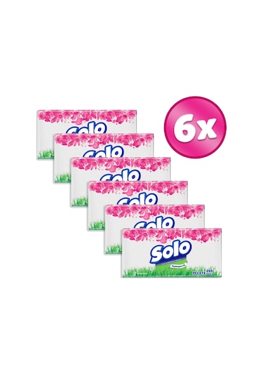 Solo Peçete 200'lü 6 Paket