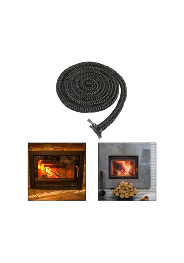 Suntek Magideal Şömine Contası Halat Yüksek Yoğunluklu Fiberglas 0,39-inçx157-inç