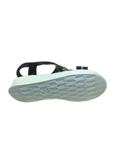 Ortopedikal Grafen Filet Kız Çocuk Sandalet Platin Taşlı Topuklu Platin