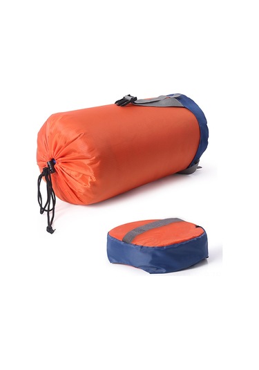 Symbee Turuncu M Boylu 210t Poliester Kompresyon Çantası - 4 Ayarlanabilir Kordonlu, Taşınabilir, Kamp Ve Bisiklet Turları İçin