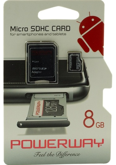 Powerway PWR-8 Micro 8 GB SD Hafıza Kartı