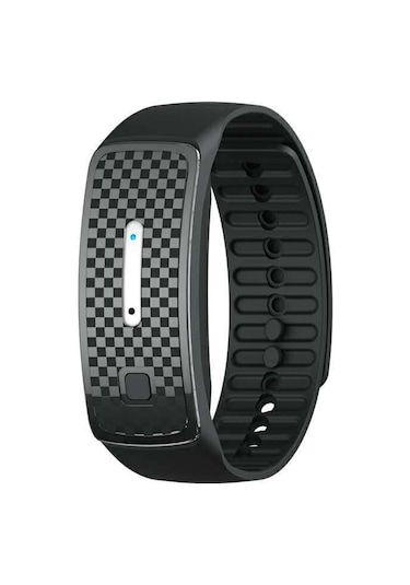 Aubyhe Siyah Yazlık Akıllı Ultrasonik Uyku Koruyucu Sivilce Kovucu Silikon Bileklik - Dış Mekan İçin Kol Saati