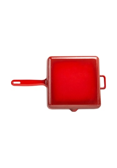 Sürel Kırmızı Kare Izgara Tava 30 Cm