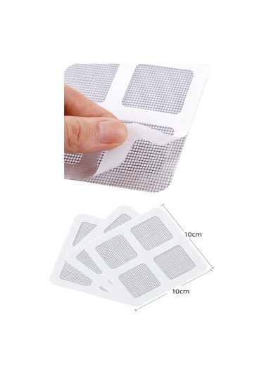 Büro Ev Ofis Yazlık İçin 10adet Yapışır Kapı Pencere Sineklik Ağı Yırtık Onarım Tamir Seti