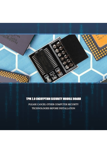Tpm 2.0 Şifreleme Güvenlik Modülü Uzaktan Kart Lpc-12pın Modülü