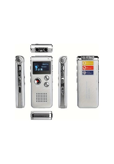 Willowhaven 8gb Mp3 Çalar Gümüş Dijital Ses Kayıt Cihazı 6 Kayıt Modu 650 Saat Pil Ömürü