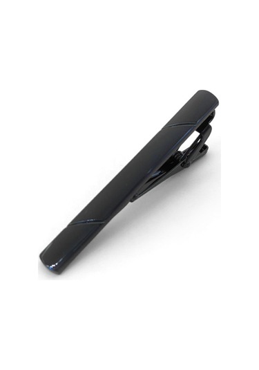 Mufunye Erkekler İçin Ticari Gelinlik Kravat Klampsı - Çelik Elektroplati, Hassas Parlatma, Alerji Yok, Siyah Moda Aksesuarı Siyah