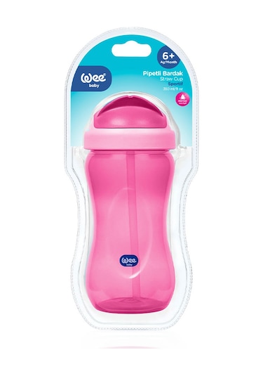 Wee Baby Pipetli Bardak 350 ML Pembe