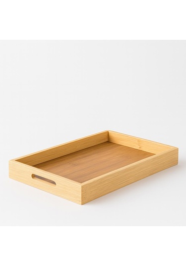 6 Borosilikat Cam Kahvaltılık Bambu Tepsili -bambu Kapaklı Kahvaltilik- 90 X 70 Mm Beyaz