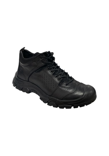 Scootland 152-14287 Casual Hakiki Deri Erkek Bot Kış 24 Siyah