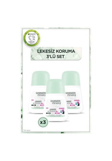 Garnier Mineral Lekesiz Koruma Roll-on Deodorant 3'lü Set pktgrlkszkrm3al2ode-7066
