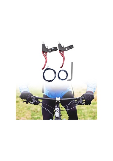 Suntek Bisiklet Fren Kolu Seti Dağ Bisikletleri Kırmızı