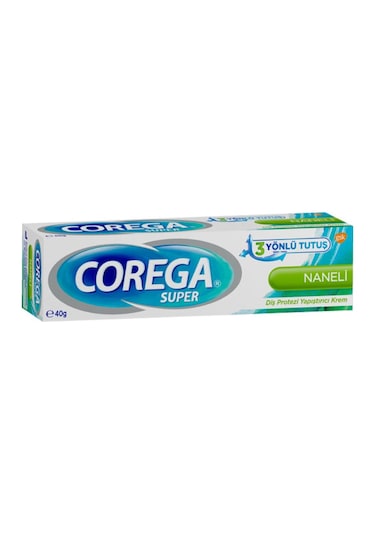 Corega Super Naneli Diş Protezi Yapıştırıcı Krem 3 x 40 G