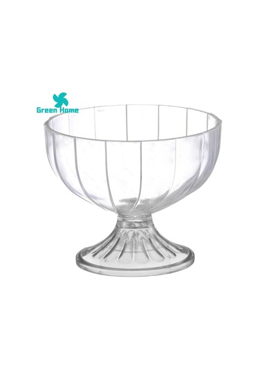 Green Home Meyve Tatlı Kasesi Şeffaf Çocuk Dondurma Milkshake Bardağı