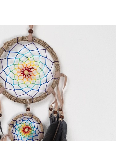 Ruhun Çemberi Mandala Temalı Renkli Düş Kapanı Dream Catcher