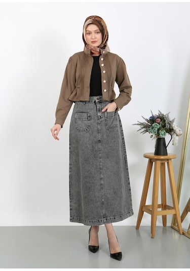 Tesettür Etek Siyah