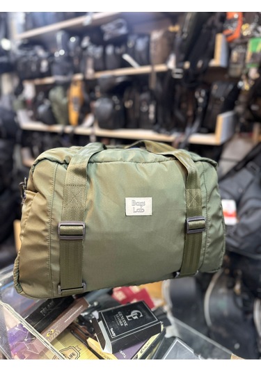 Bagslab Haki Su Geçirmez Kumaş Seyahat Spor Çantası-1009 Haki