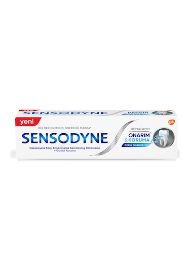 Sensodyne Beyazlatıcı Onarım & Koruma Derin Onarım Diş Macunu 75 ML