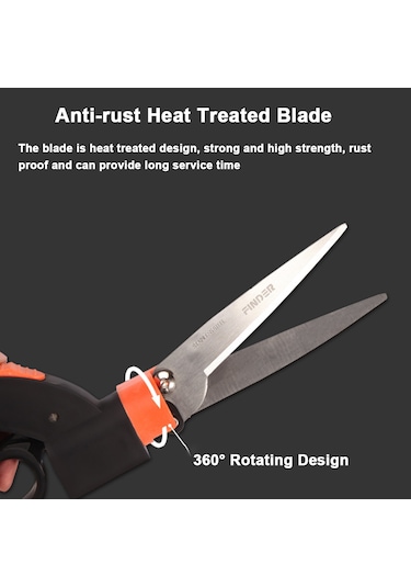 Mufunye Çok İşlevli Bahçe Biçme Makineleri 360 Dönüş Bahçe Çim Kesme Aleti Elde Taşınabilir Yüksek Keskinlik Çim Budama Çit Makası,budama Makası