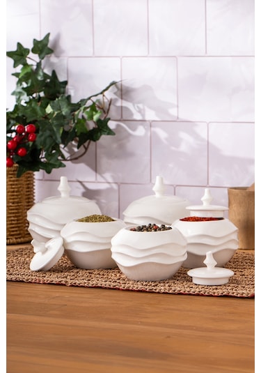Emsan Roy 5'li Baharat Takımı Beyaz
