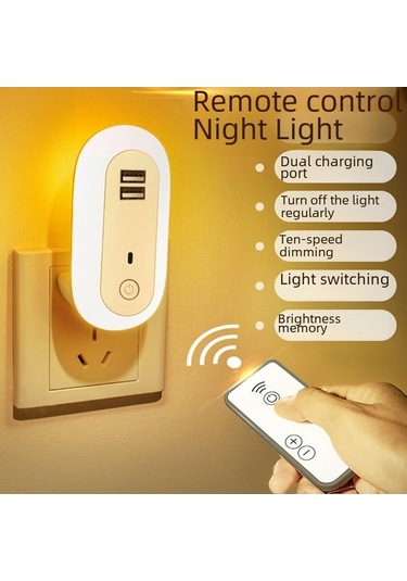 Besthome1 Uzun Oval Led Duvar Lambası - Uzaktan Kumandalı, Zamanlayıcı, Işık Ayarlı, 1w, Yatak Odası/ Salon/ Koridor İçin Diğer