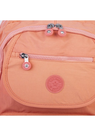 Nas Bag Unisex Büyük Boy Zararlı Kimyasal İçermeyen Waterproof Sırt Çantası Somon Somon