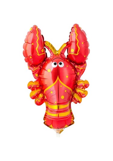 Super Prazdnik Çubuklu Balonlar Yengeç Yengeç 3'lü Paket 438602975 Kırmızı
