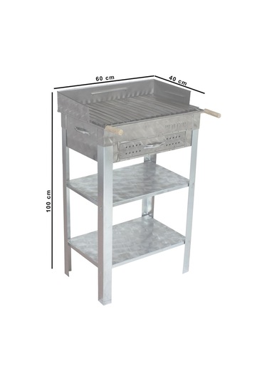 Metehan MTH-37 Pervazlı - Çekmeceli - Lama Izgaralı - Battal Boy Mangal
