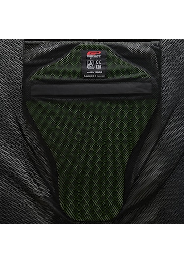 Gp Kompozit Mnty001 Yazlık 5 Korumalı Motosiklet Montu Siyah