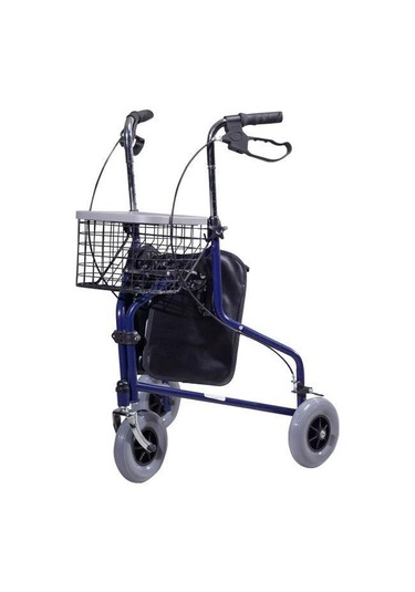 Medikaltec 3 Tekerlekli Çantalı Frenli Walker Yürüteç
