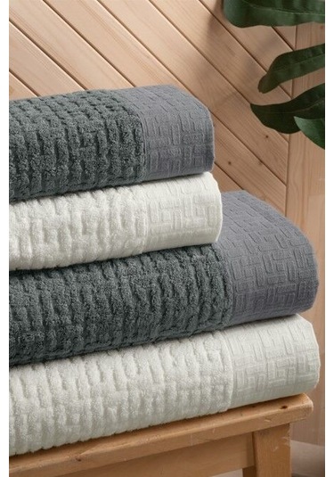 Toyigoo Toyigoo Altınbaşak Bambi Banyo Seti Antrasit Krem Renkli