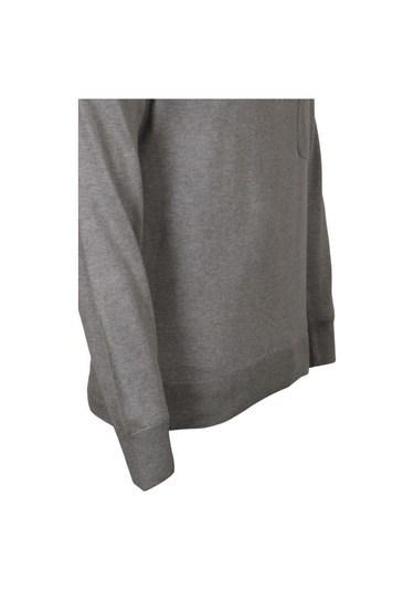 Erkek Açık Gri Kazak Polo Yaka Yünlü Klasik Normal Kesim Rar00816