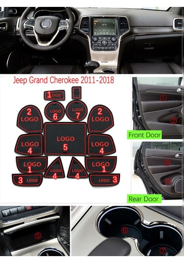 Jeep Grand Cherokee Wk2 2011 2019 Araç Içi Silikon Kaymaz Ped Kap