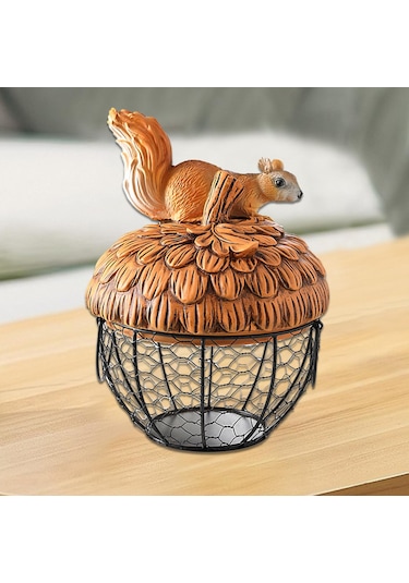 Suntek Yumurta Sepeti Mutfak Malzemeleri Atıştırmalık Kiler 20x28cm Kahverengi