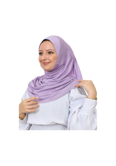 Hazır Giyim Türban Yumuşak Başörtü Şal - Lila Lila