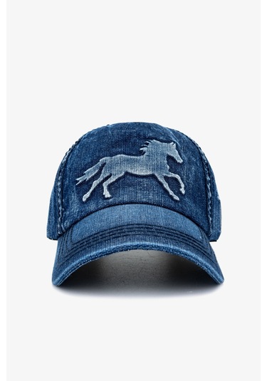 Valmenti Unisex Tekstil Beyzbol Şapka 1139 Ec4008 Spk Y25 Blue Denım Koyu Mavi