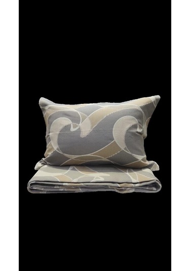 Rüya Tek Kişilik Pike Yatak Örtüsü Geo Kahve Çok Renkli