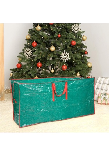 Trendooze Homyl Yıldızlı Ağaç Saklama Çantası Fermuar Yeşil-büyük Diğer