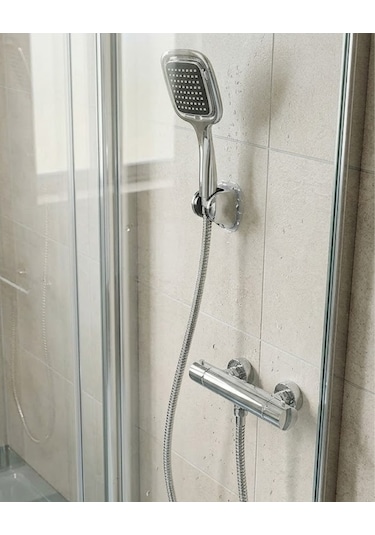 Siyah Duş Başlığı Seti Spiral Hortumlu El Duşu Ve Duvar Askısı Banyo Seti