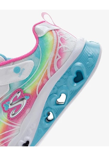 Kız Çocuk Beyaz Işıklı Spor Ayakkabı Beyaz