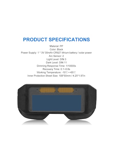 Mufunye Güneş Otomatik Değişken Işık Kaynakçısı Kaynak Gözlükleri Kaynak Parlama Önleyici Koruma