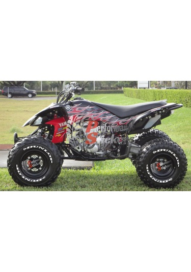 Dunlop Atv Lastik Stikeri Lastik Yazısı 35mm 8adet Lastik Sticker