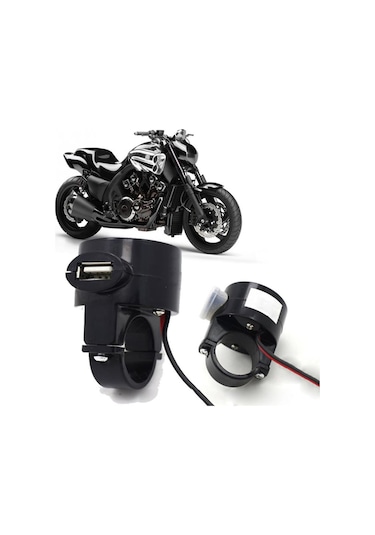 Su Geçırmez Motorsıklet Usb Güç Adeptörü 2.1A 12V-24V