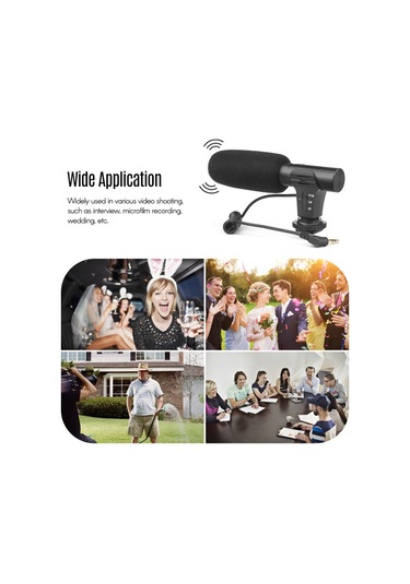 Skycıty Basit Mikrofon, 3.5mm Bağlantı Noktası İle Dijital Fotoğraf Makinesi Ve Dv'ler İçin Uygun