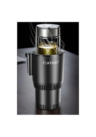 Earldom C03 12v Araç Termosu Otomatik Isıtma & Soğutma Fonksiyonlu, Abs-alüminyum Siyah