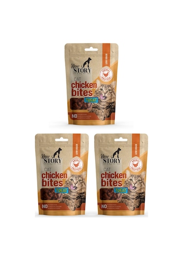 Cat Chicken Bites 3x60gr. Tavuklu, Kedi Ödül Maması
