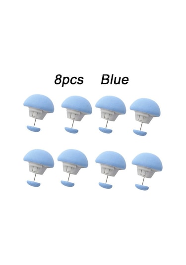 Mavi 8 Adet-8 Adet Mantar Yorgan Tutucu Kaymaz Çarşaf Klipleri Kilidini Battaniye Kapa İçin Raptiye Klipleri Ev Gereçleri 47125598