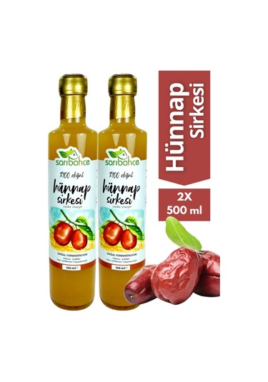 Hünnap Sirkesi 500 Ml 2'li Paket - Organik Doğal Fermantasyon